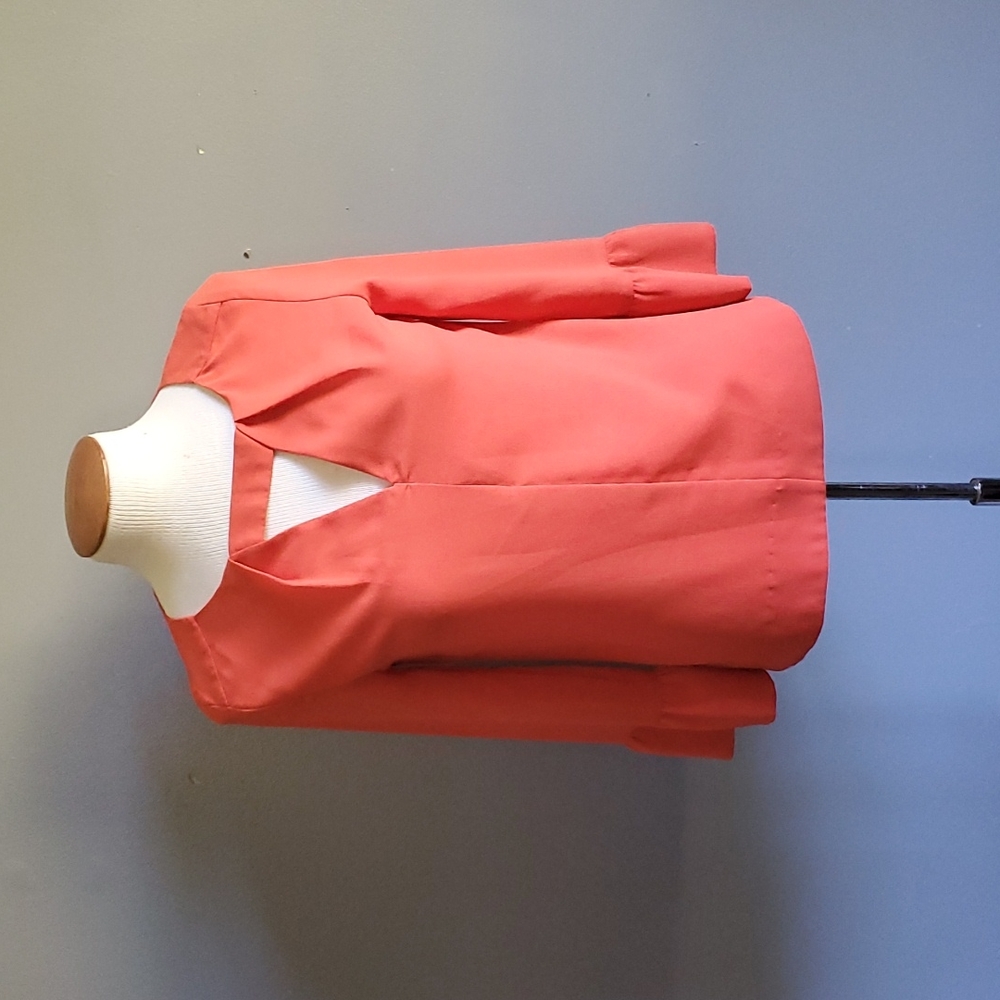 Esley orange long-sleeve blouse size small